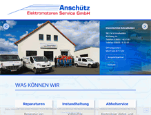 Tablet Screenshot of elektromotoren-anschuetz.com